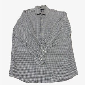 Tommy Hilfiger Navy and White Casual Button Down Shirt